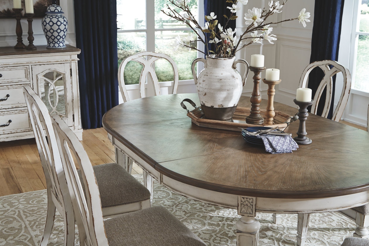 Ashley Realyn Oval Dining Room Extension Table D743-35 - Portland, OR ...